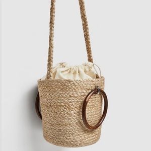 Zara Straw Basket Bag